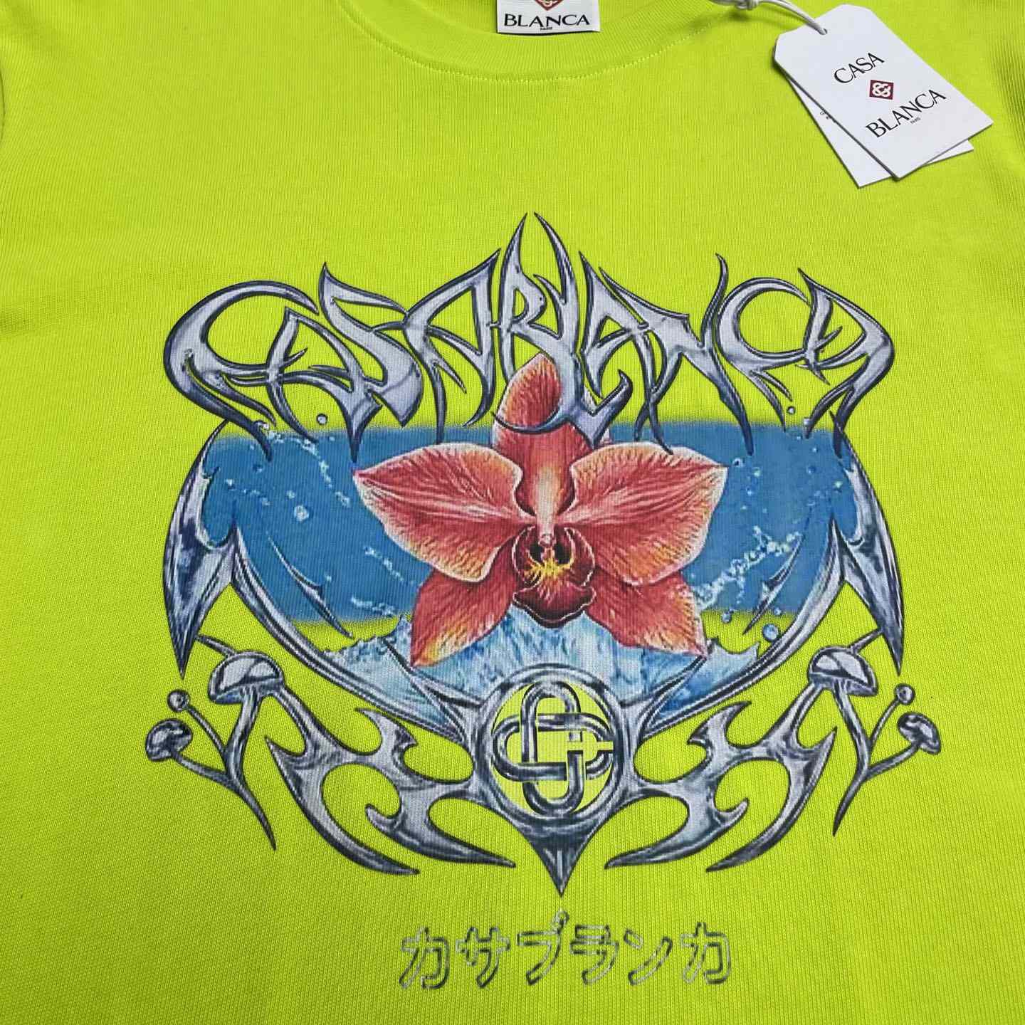 Casablanca Blades Oversized Short Sleeve T-Shirt   C1086 - FashionPlug