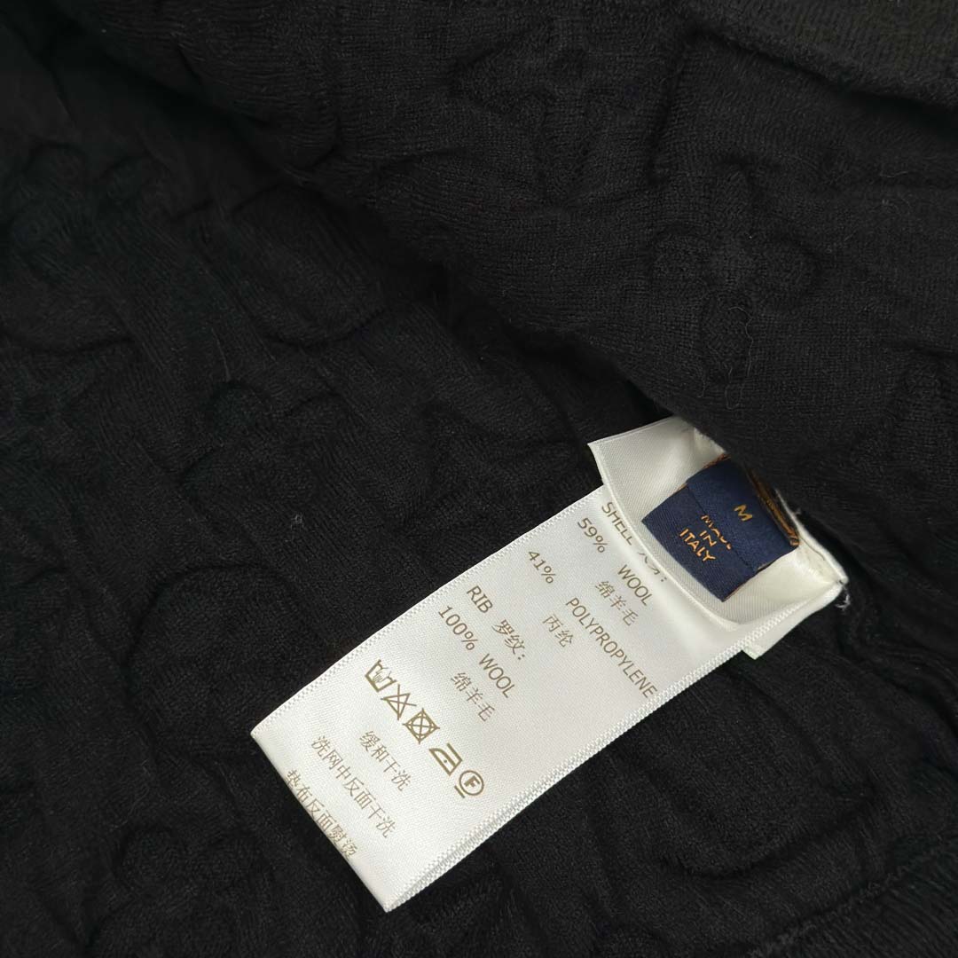 Louis Vuitton Monogram Padded Wool Blend Bomber   1AGJV7 - FashionPlug