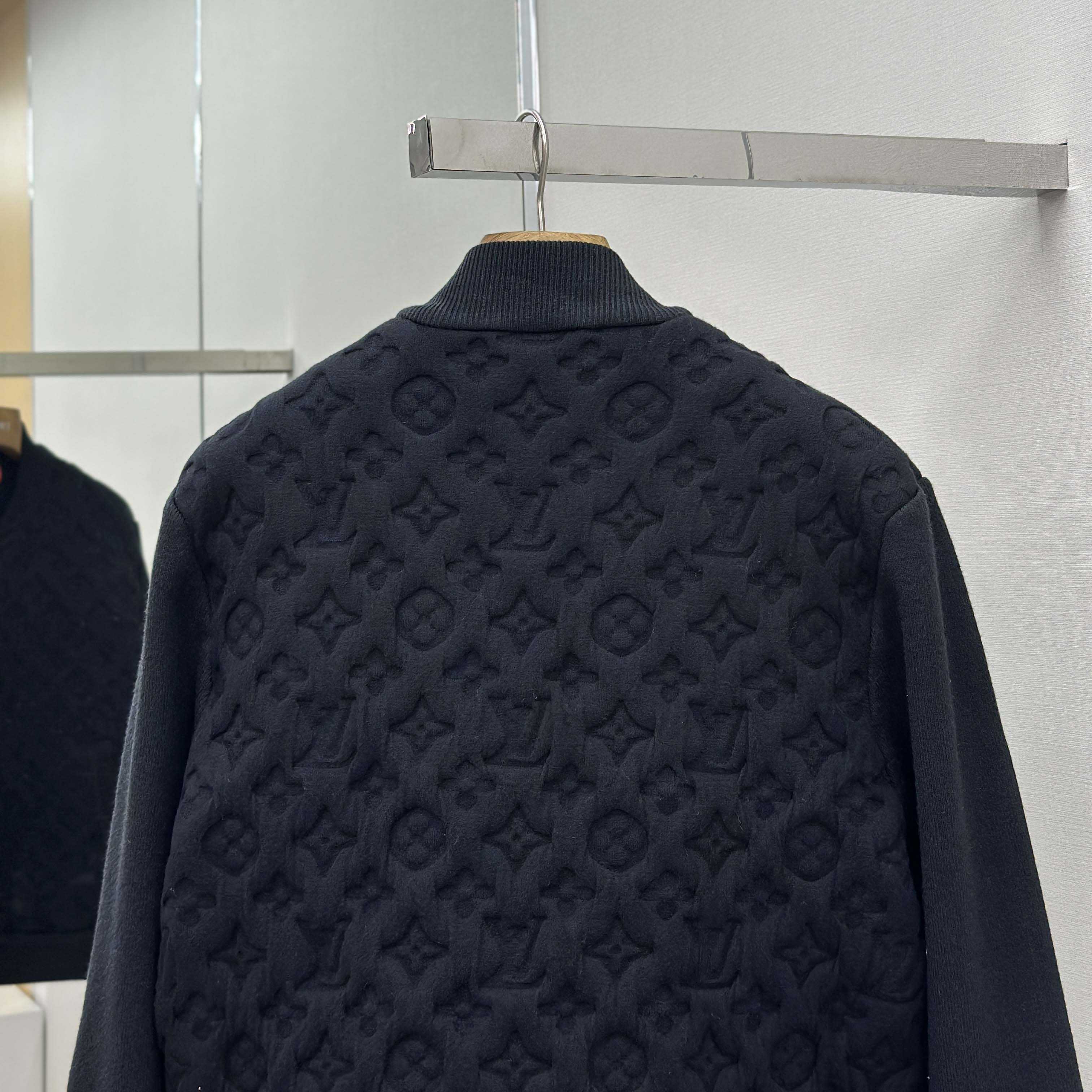 Louis Vuitton Monogram Padded Wool Blend Bomber   1AGJV7 - FashionPlug