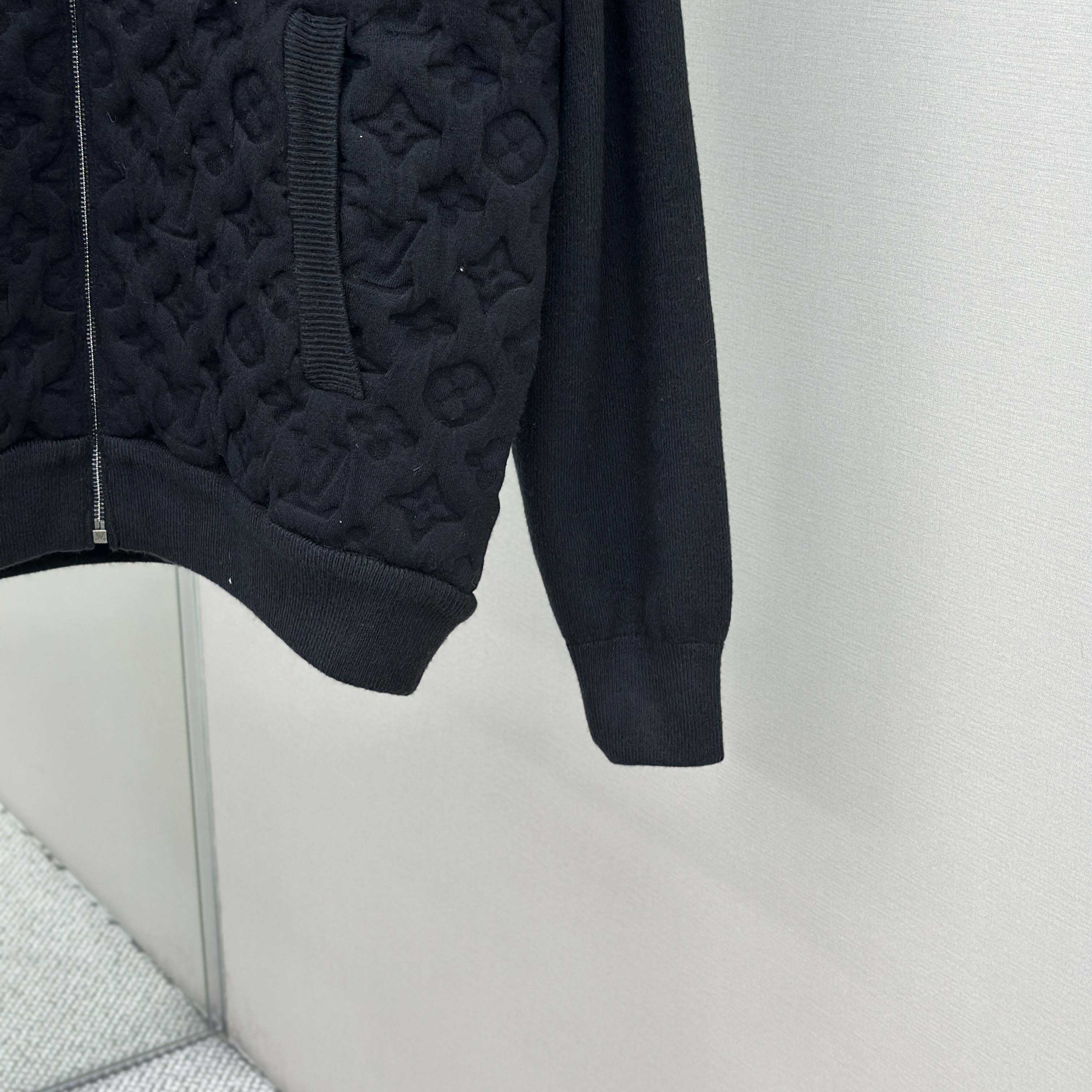 Louis Vuitton Monogram Padded Wool Blend Bomber   1AGJV7 - FashionPlug