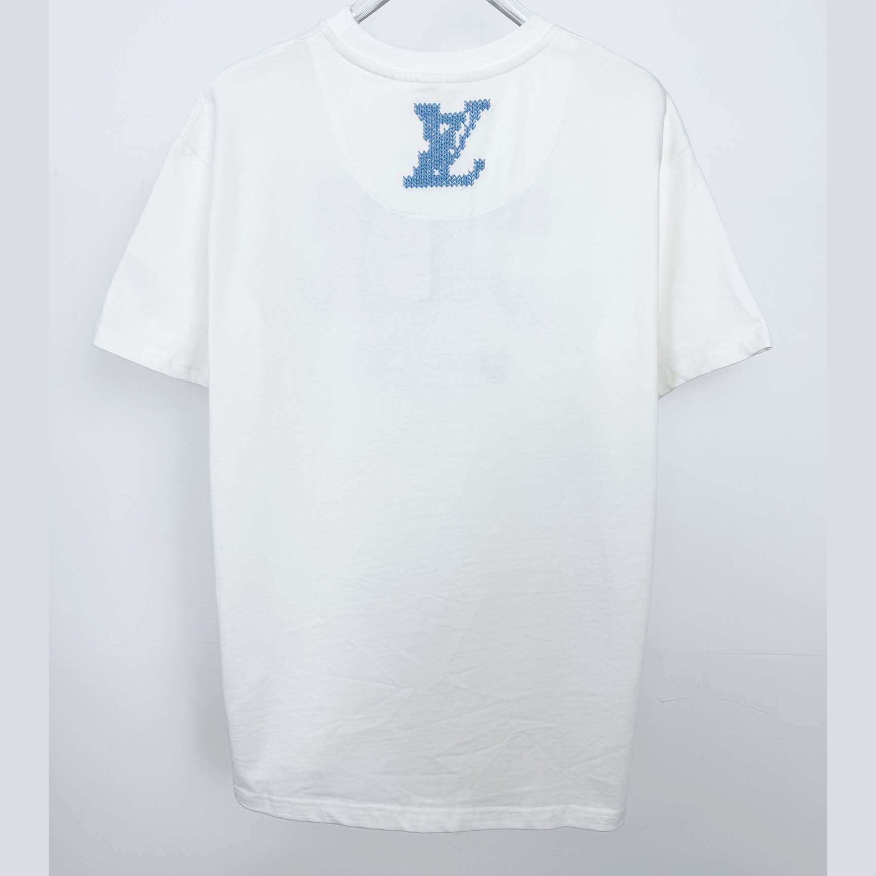 Louis Vuitton Embroidered Signature T-Shirt   1AIKD9 - FashionPlug