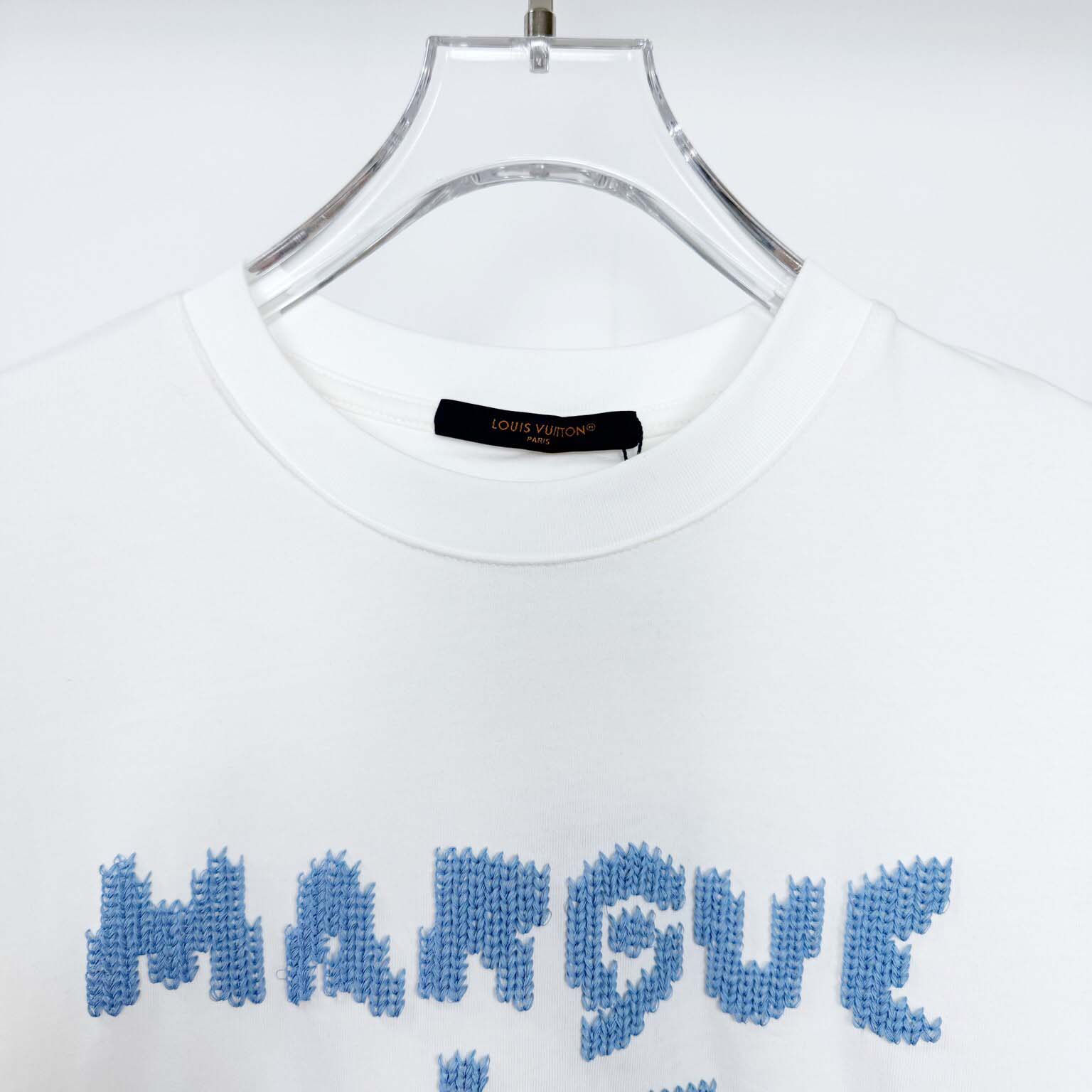 Louis Vuitton Embroidered Signature T-Shirt   1AIKD9 - FashionPlug