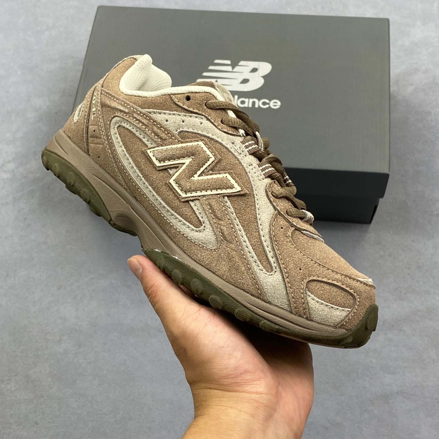 New Balance 204 Series Retro Breathable Running Shoes Light Brown U204LMMA - FashionPlug