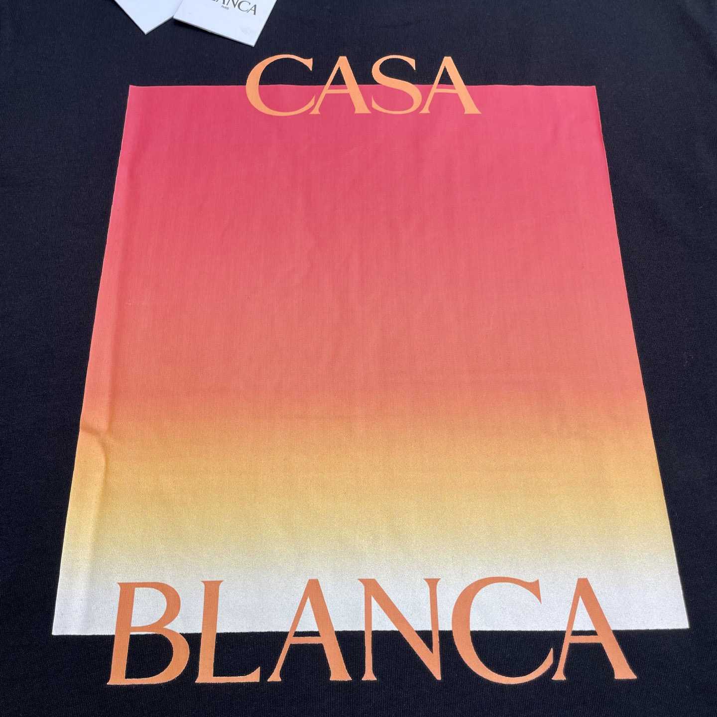 Casablanca Gradient Square Short Sleeve T-Shirt   C1101 - FashionPlug