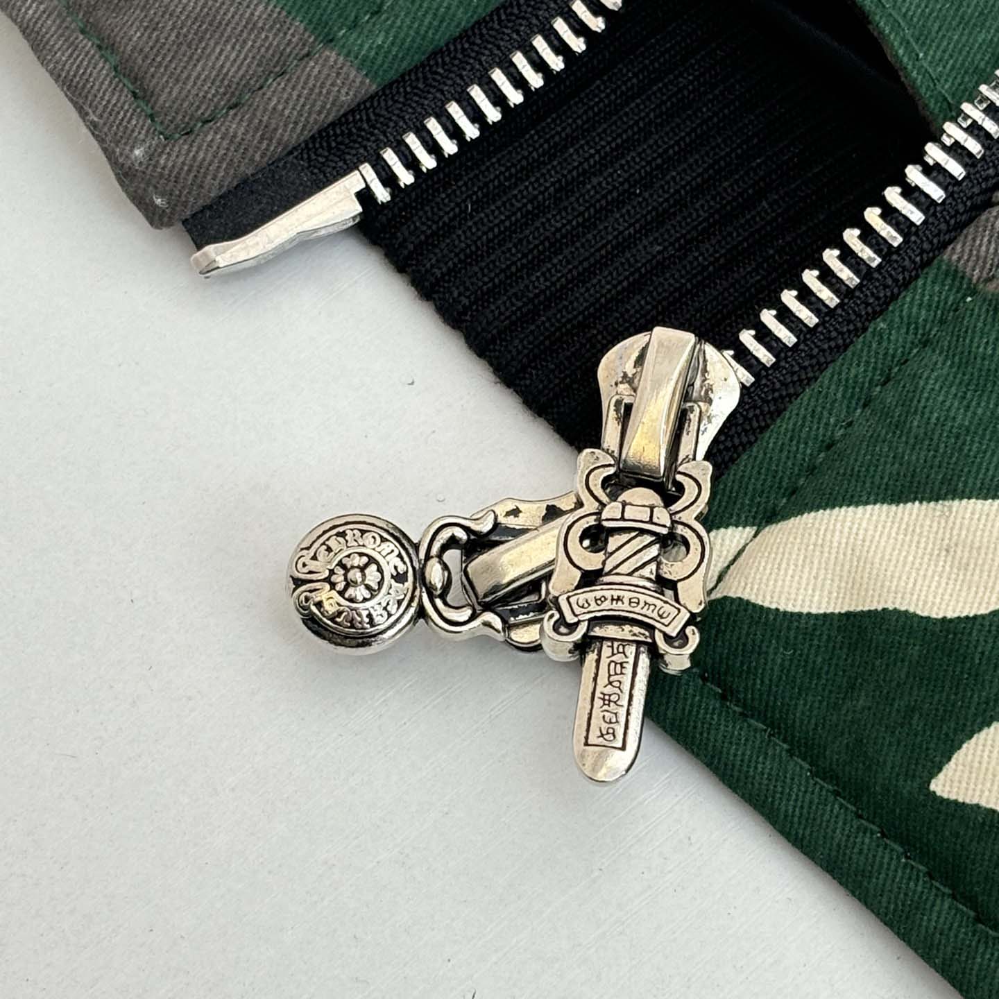 Chrome Hearts Matty Boy Desert Camouflage Sex Records Bomber Jacket - FashionPlug