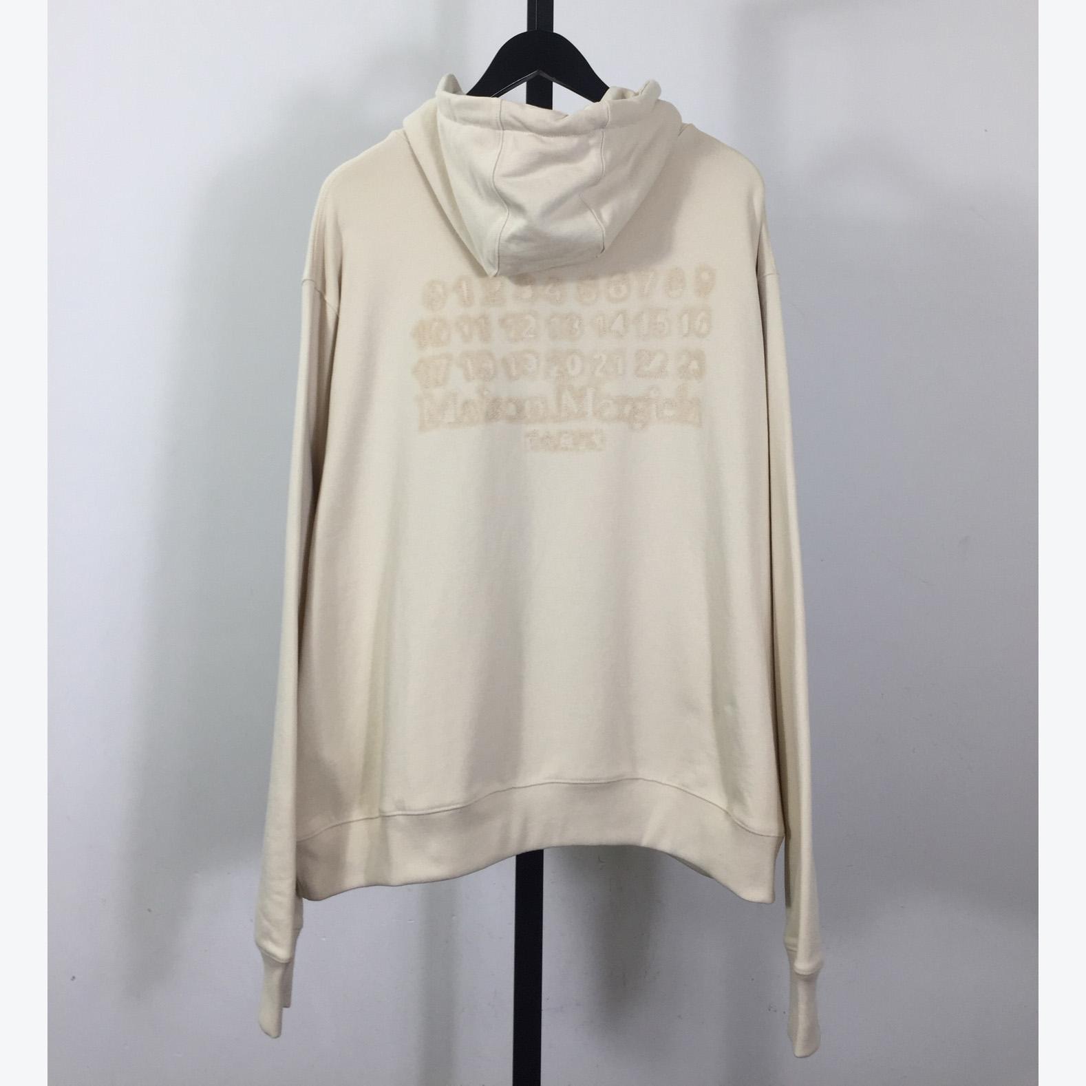 Maison Margiela Embroidered Logo Hoodie - FashionPlug