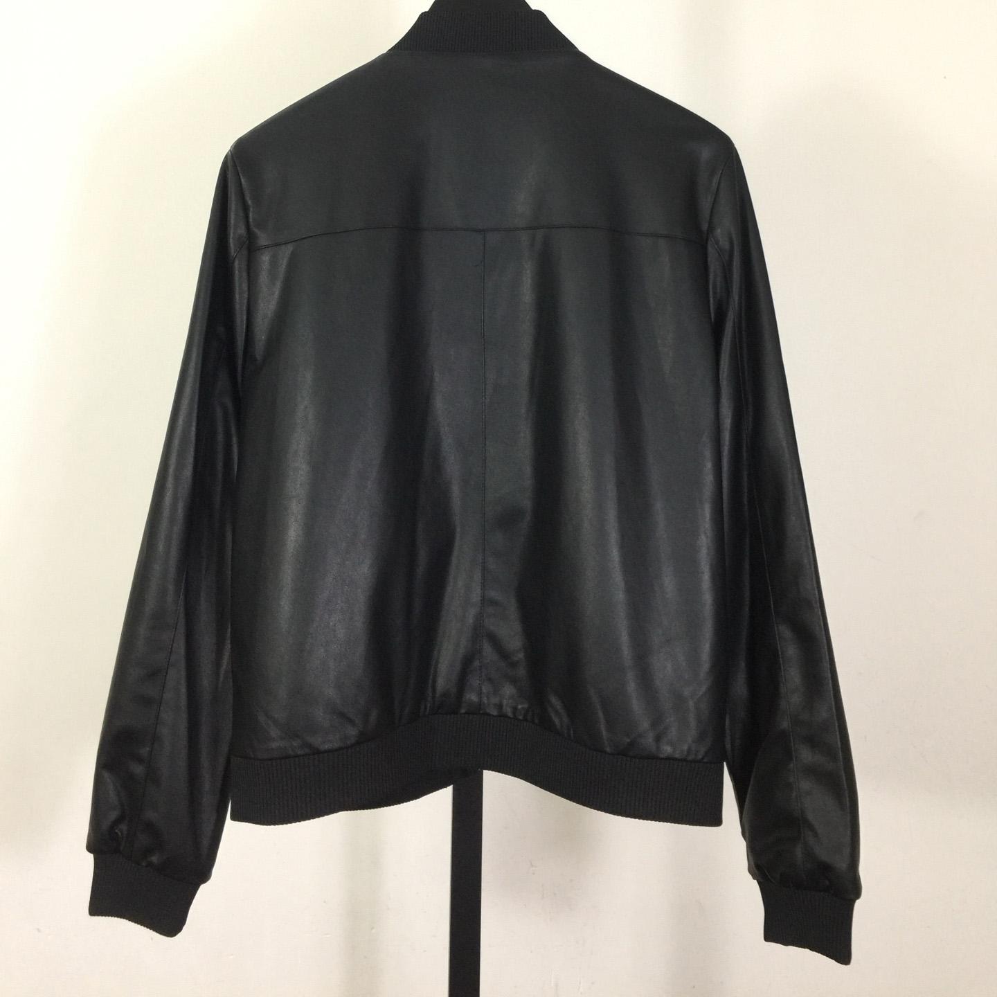 Prada Leather Bomber Jacket - FashionPlug