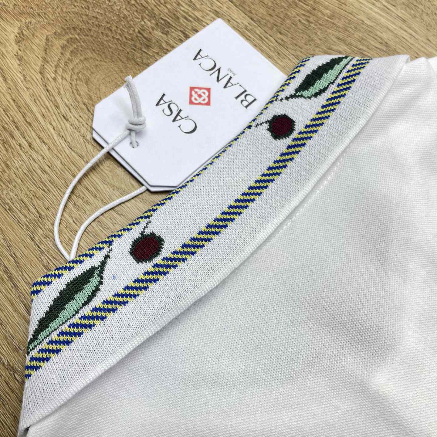 Casablanca Laurel Pique Short Sleeve Polo Shirt    c1097 - FashionPlug