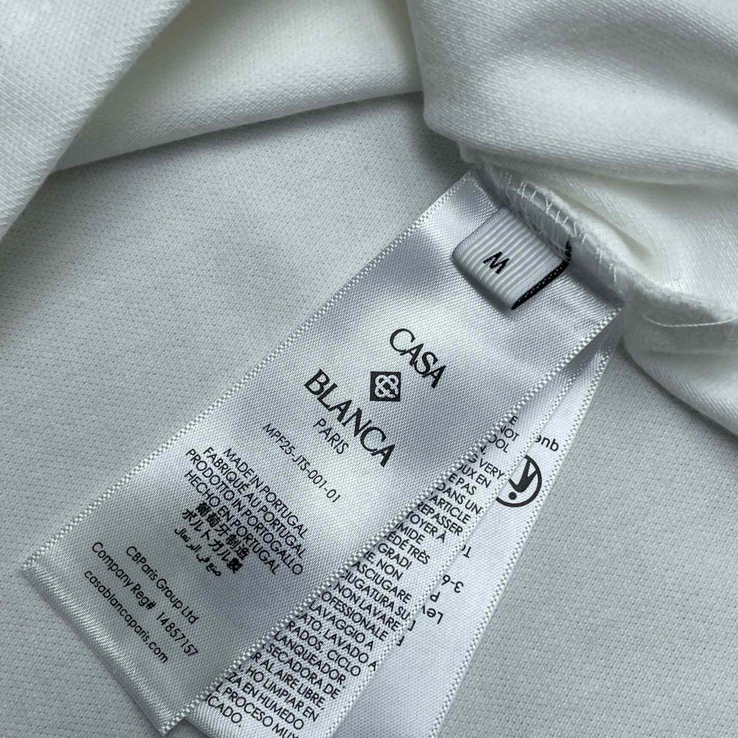 Casablanca Laurel Pique Short Sleeve Polo Shirt    c1097 - FashionPlug