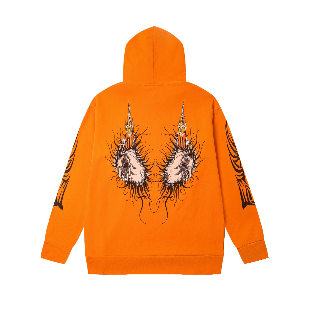 Who Decides War Nefarious Bird-print Hoodie - FashionPlug