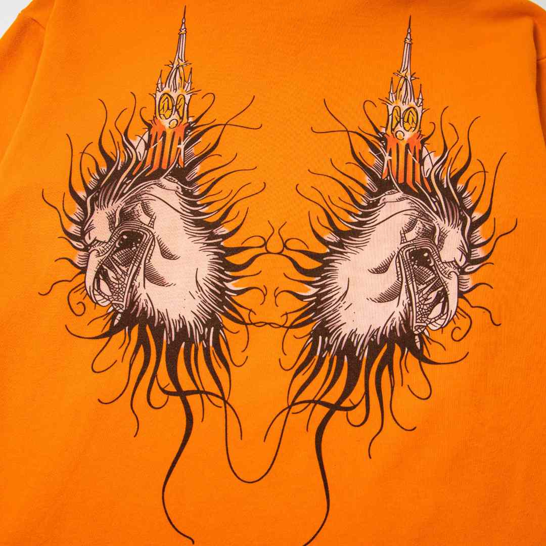 Who Decides War Nefarious Bird-print Hoodie - FashionPlug