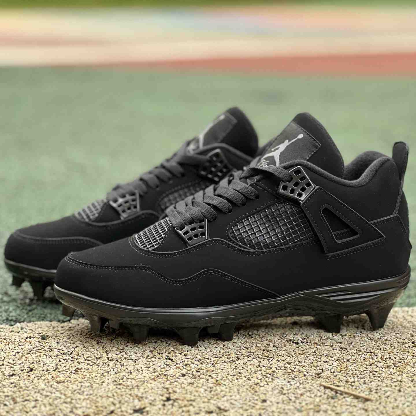Air Jordan 4 “Black Cat” Football Edition CU1110-010 - FashionPlug