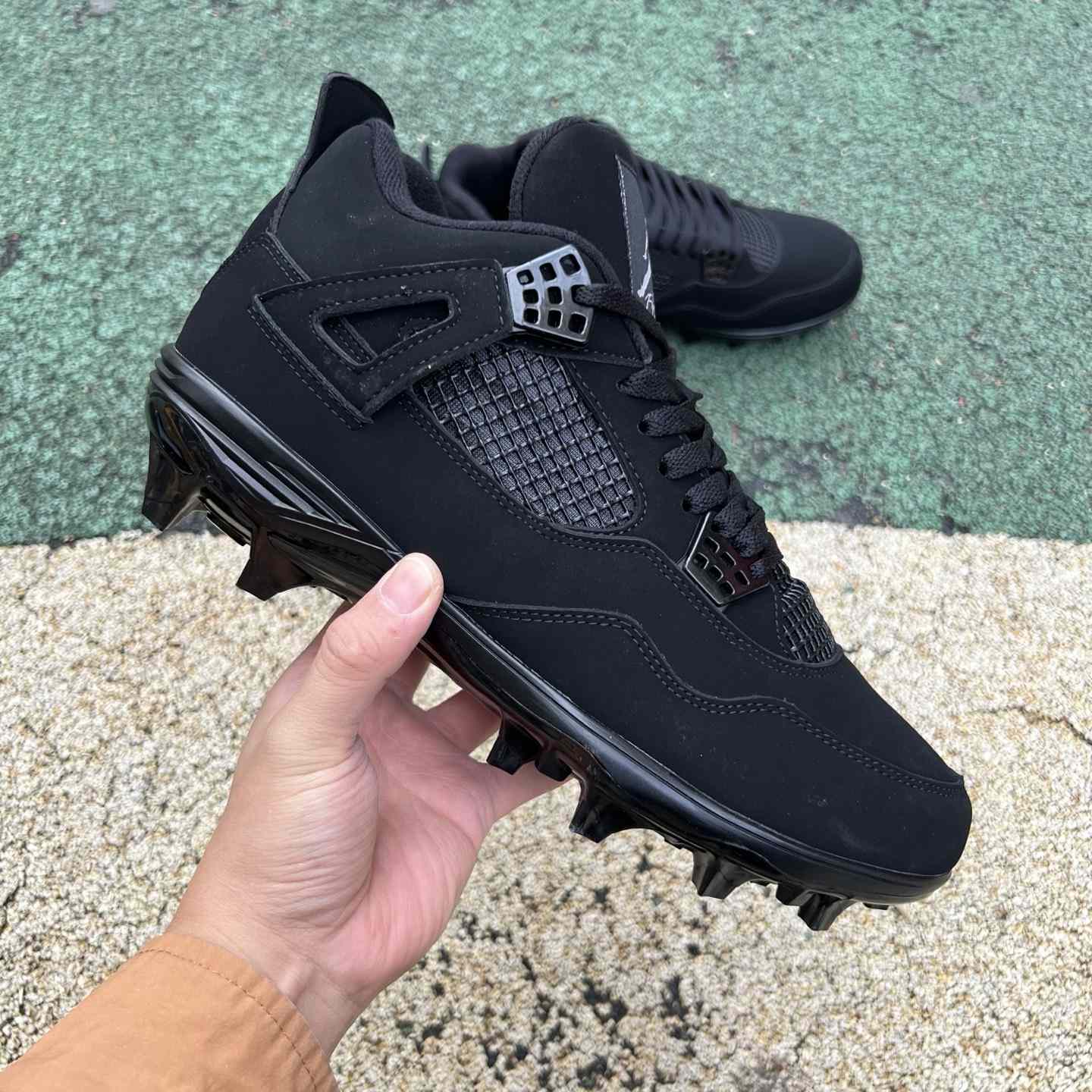 Air Jordan 4 “Black Cat” Football Edition CU1110-010 - FashionPlug