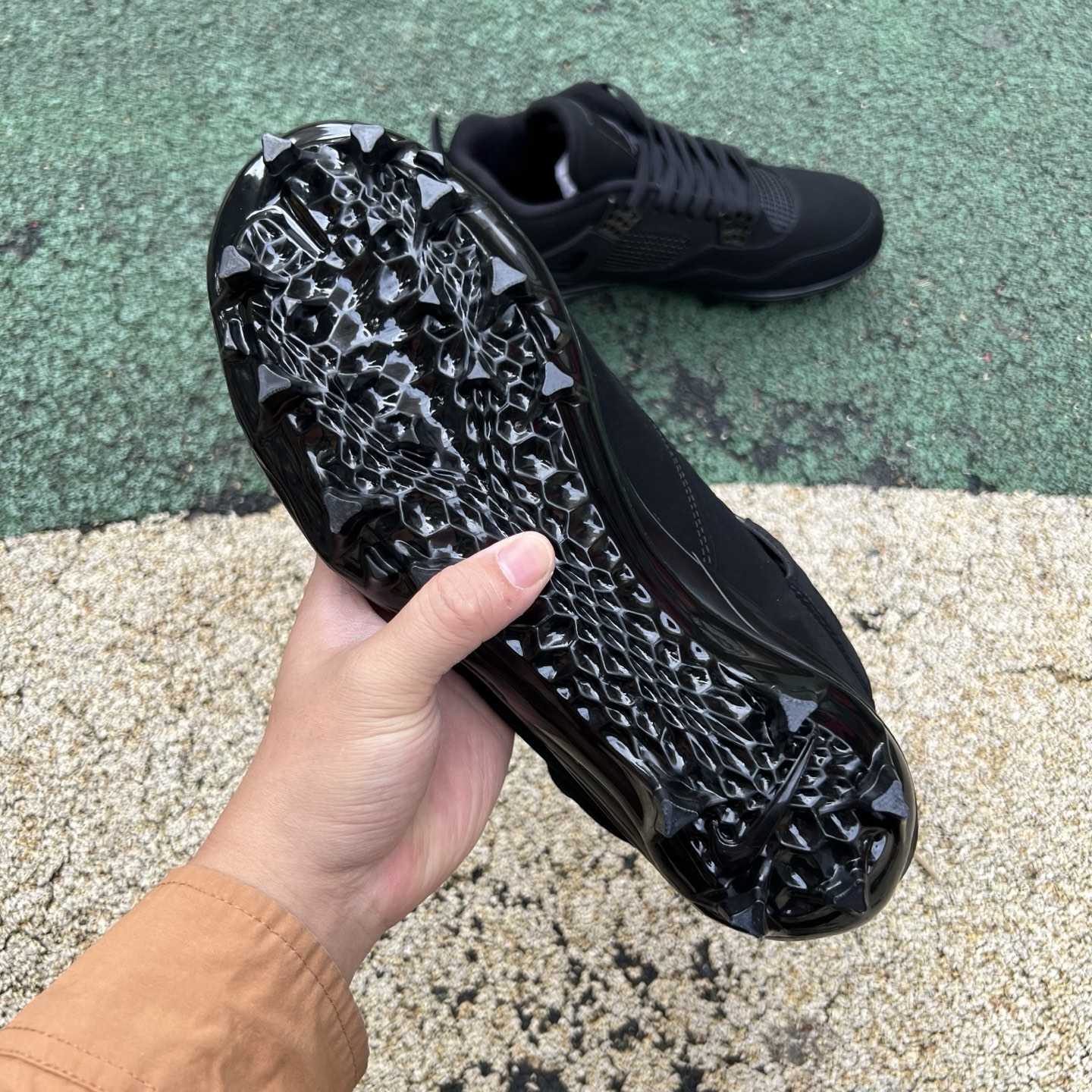 Air Jordan 4 “Black Cat” Football Edition CU1110-010 - FashionPlug