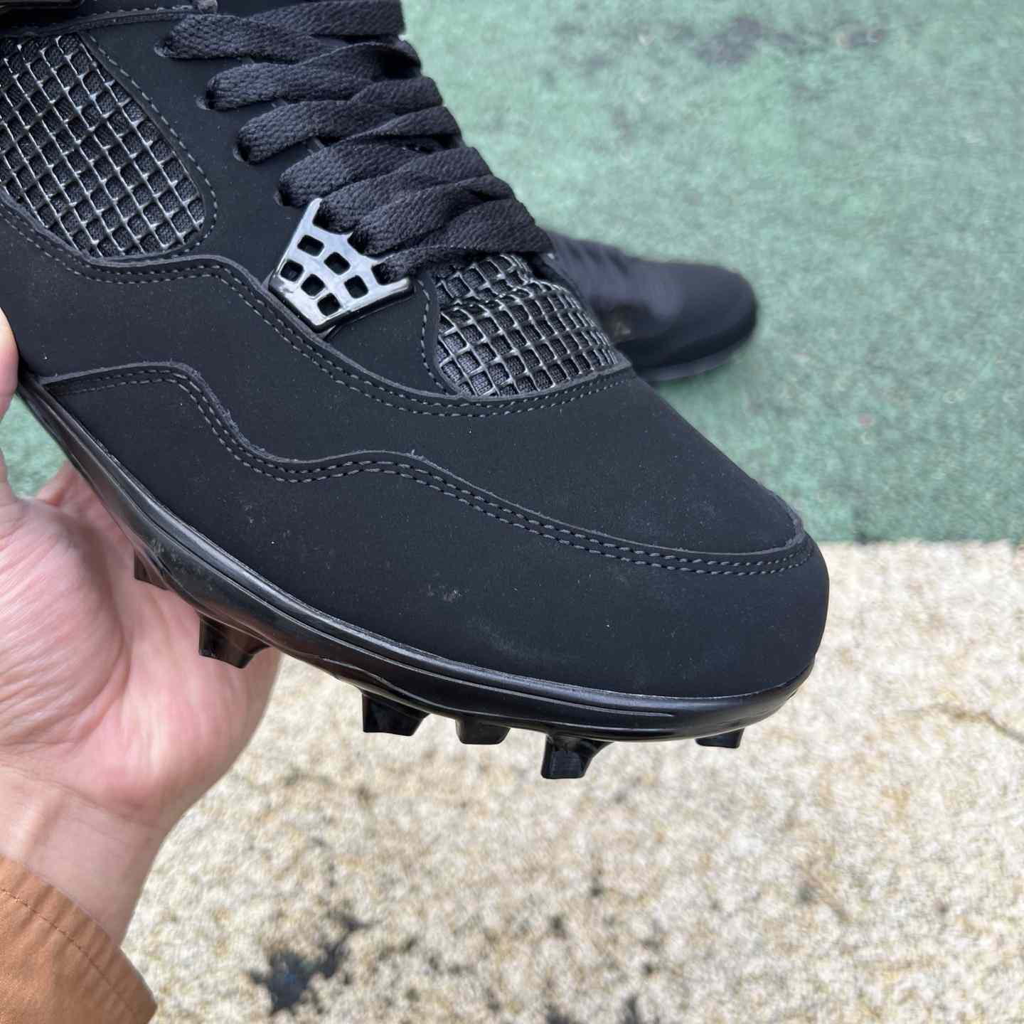 Air Jordan 4 “Black Cat” Football Edition CU1110-010 - FashionPlug