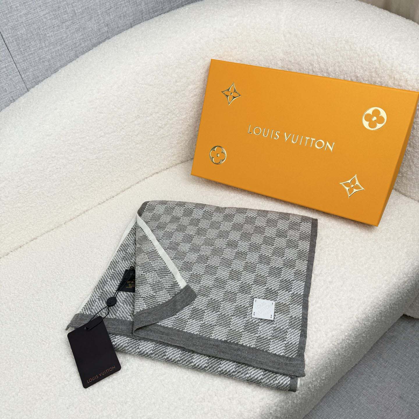 Louis Vuitton Damier Scarf   30*180cm - FashionPlug