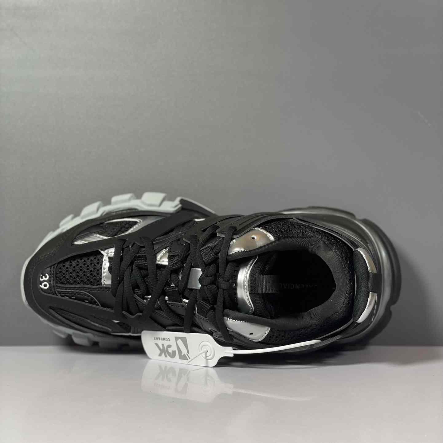 Balenciaga Track Sneaker 'Black Silver' - FashionPlug