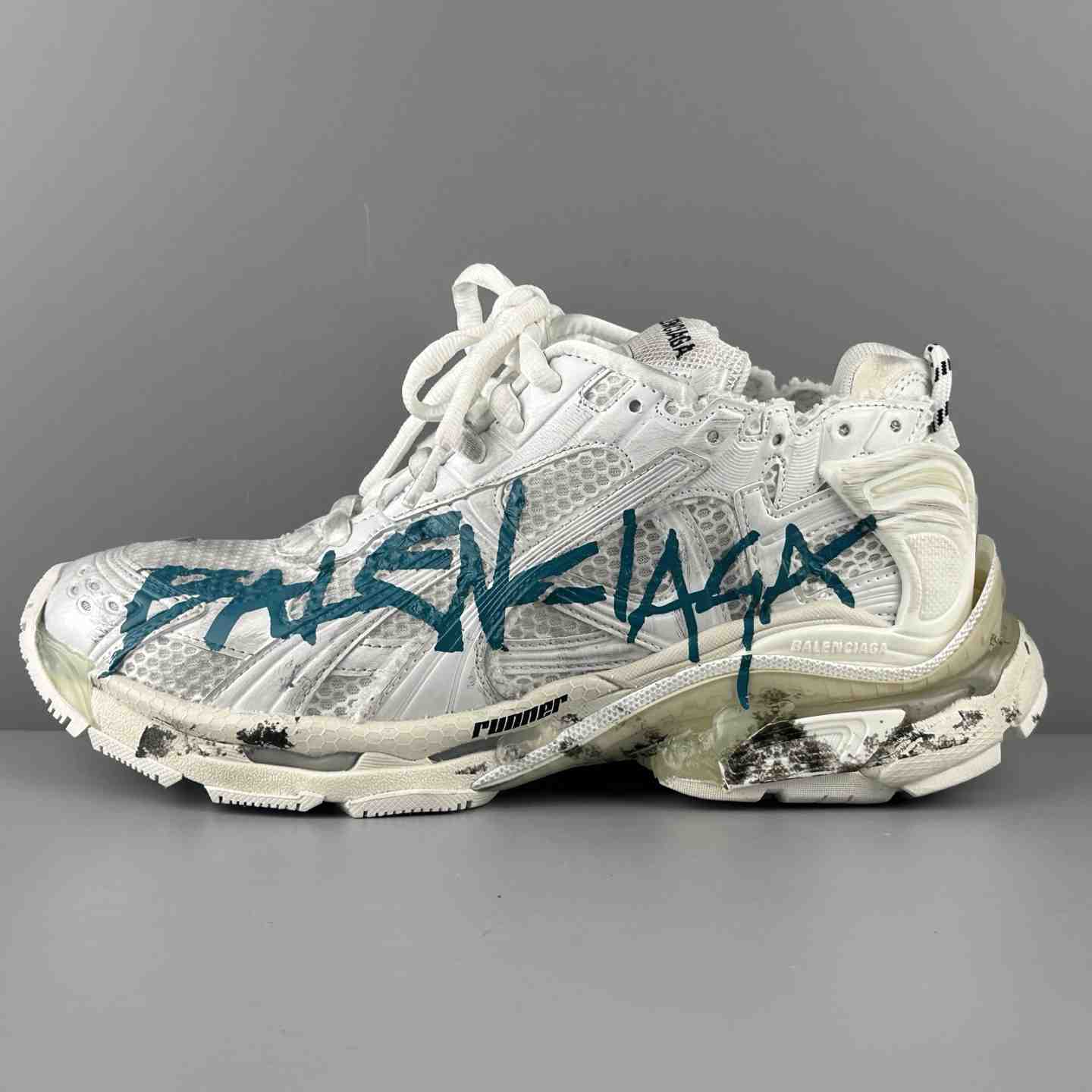 Balenciaga Runner Graffiti Sneakers - FashionPlug