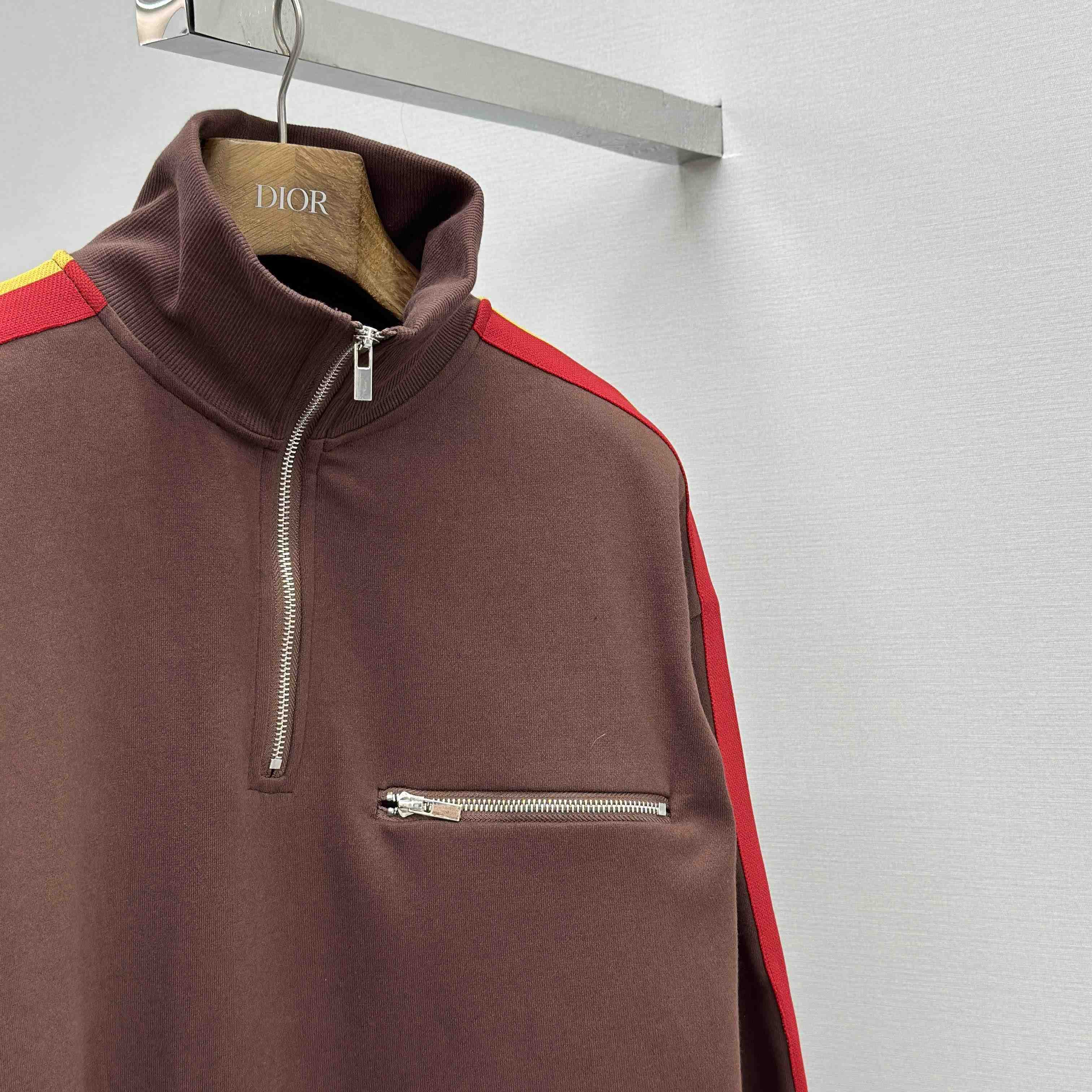 Maison Margiela Zippered High-neck Sweatshirt - FashionPlug