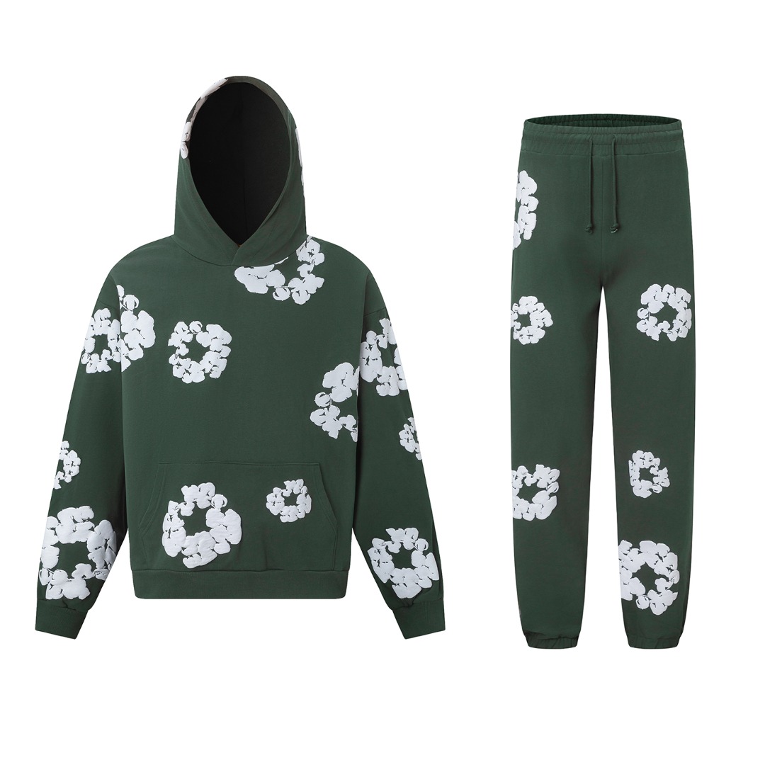 Denim Tears Cotton Hoodie And Sweatpant - FashionPlug