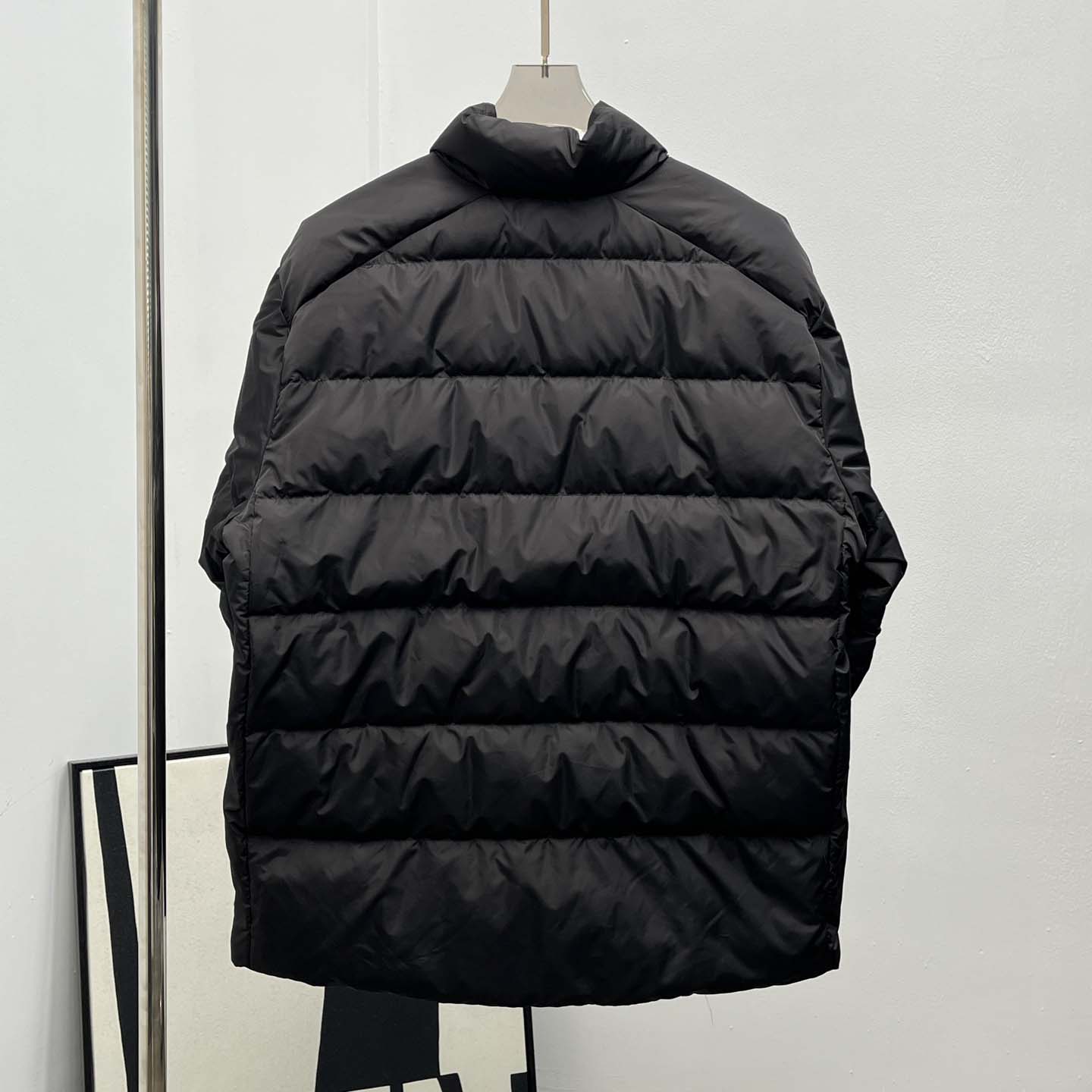 Prada Re-nylon Down Jacket In Black - FashionPlug