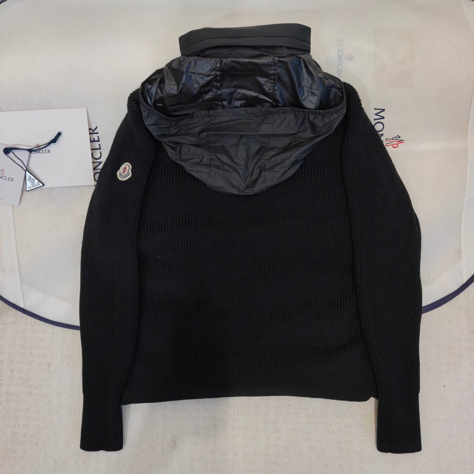 Moncler Padded Wool & Cashmere Zip-Up Cardigan - FashionPlug
