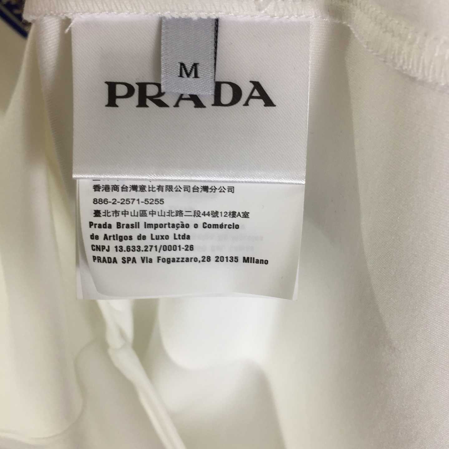 Prada Logo Cotton Tee - FashionPlug
