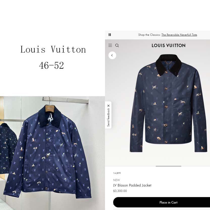 Louis Vuitton LV Blason Padded Jacket   1AJBFR - FashionPlug
