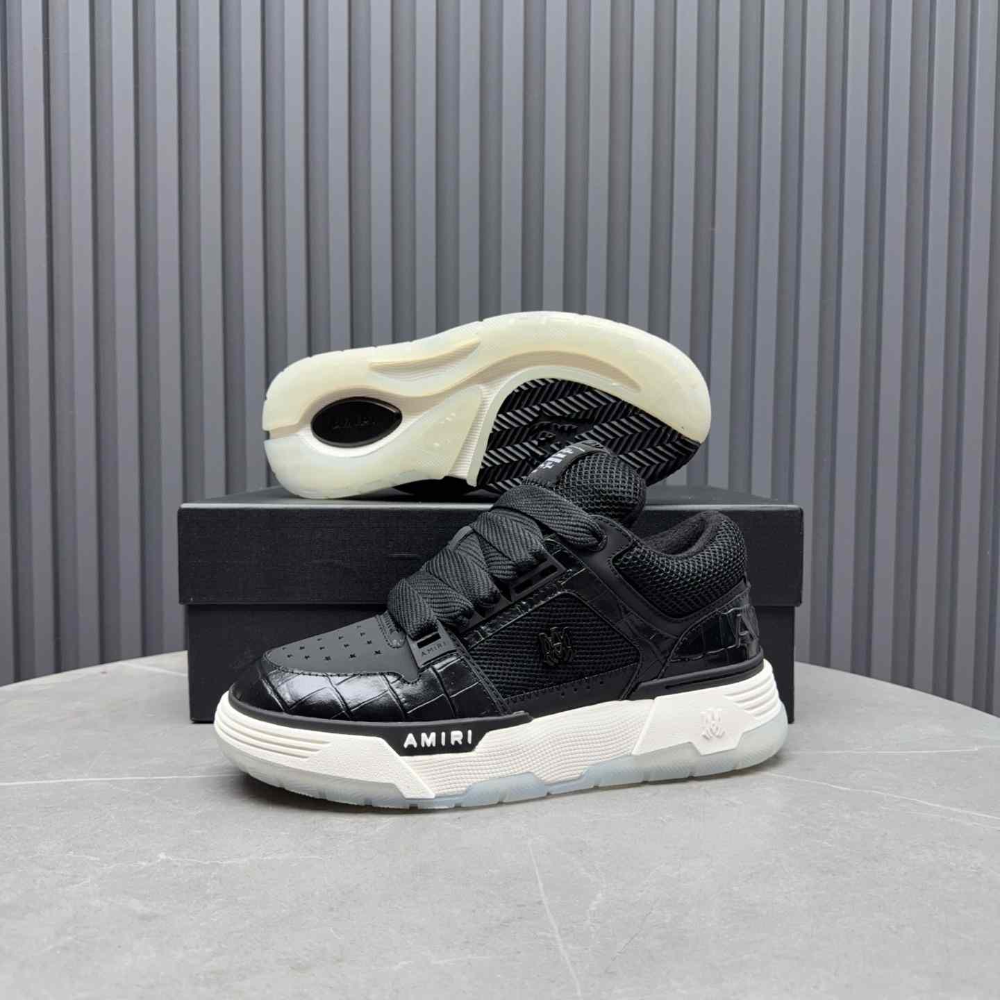 Amiri Croc Debossed Ma-1 - FashionPlug