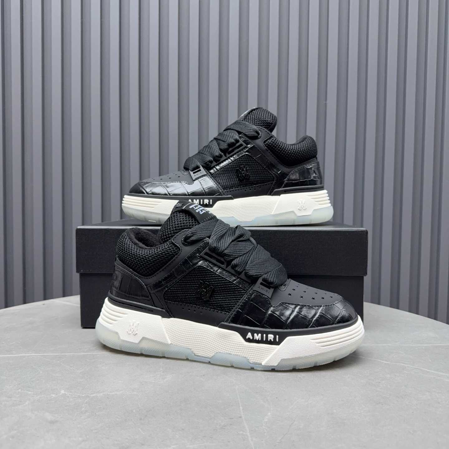 Amiri Croc Debossed Ma-1 - FashionPlug