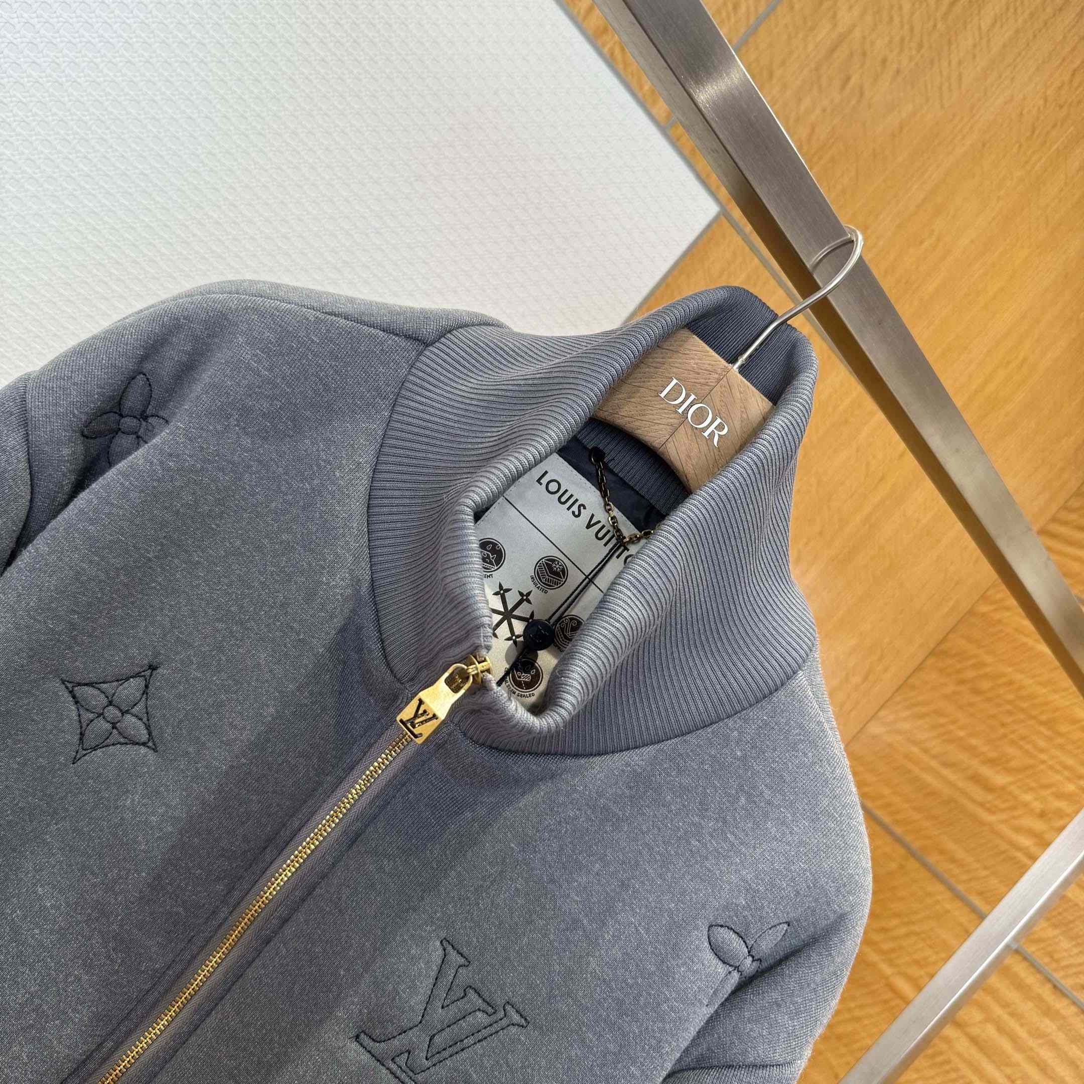 Louis Vuitton Elegant Monogram Knitted Down Blouson  1AJBWO - FashionPlug