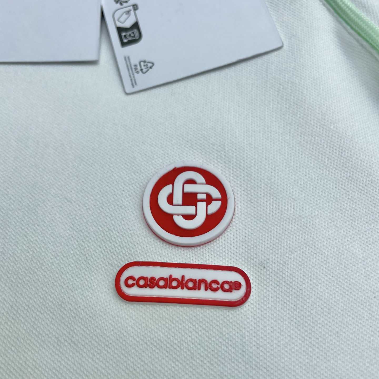 Casablanca Chenille Collar Raglan Polo Shirt   c1106 - FashionPlug