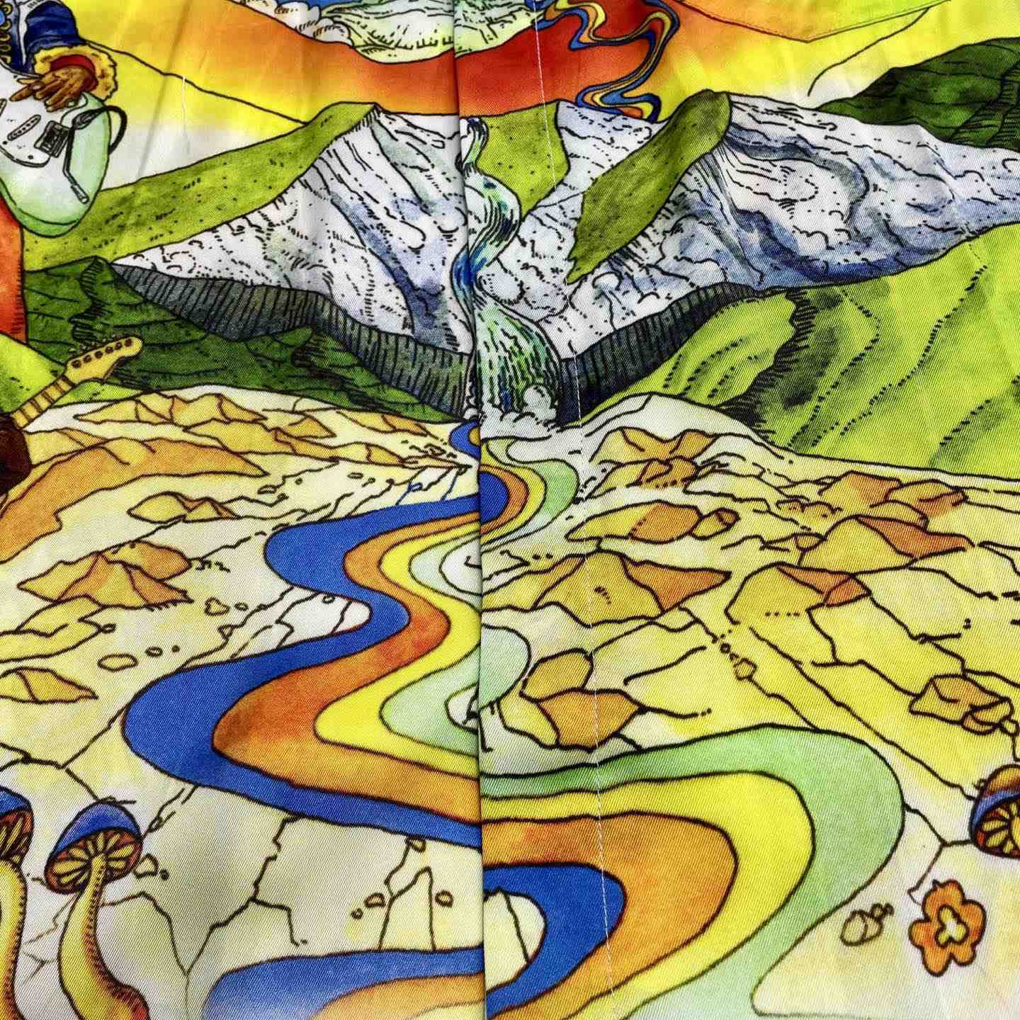 Casablanca La Musique Long Sleeve Silk Shirt   CA3550 - FashionPlug