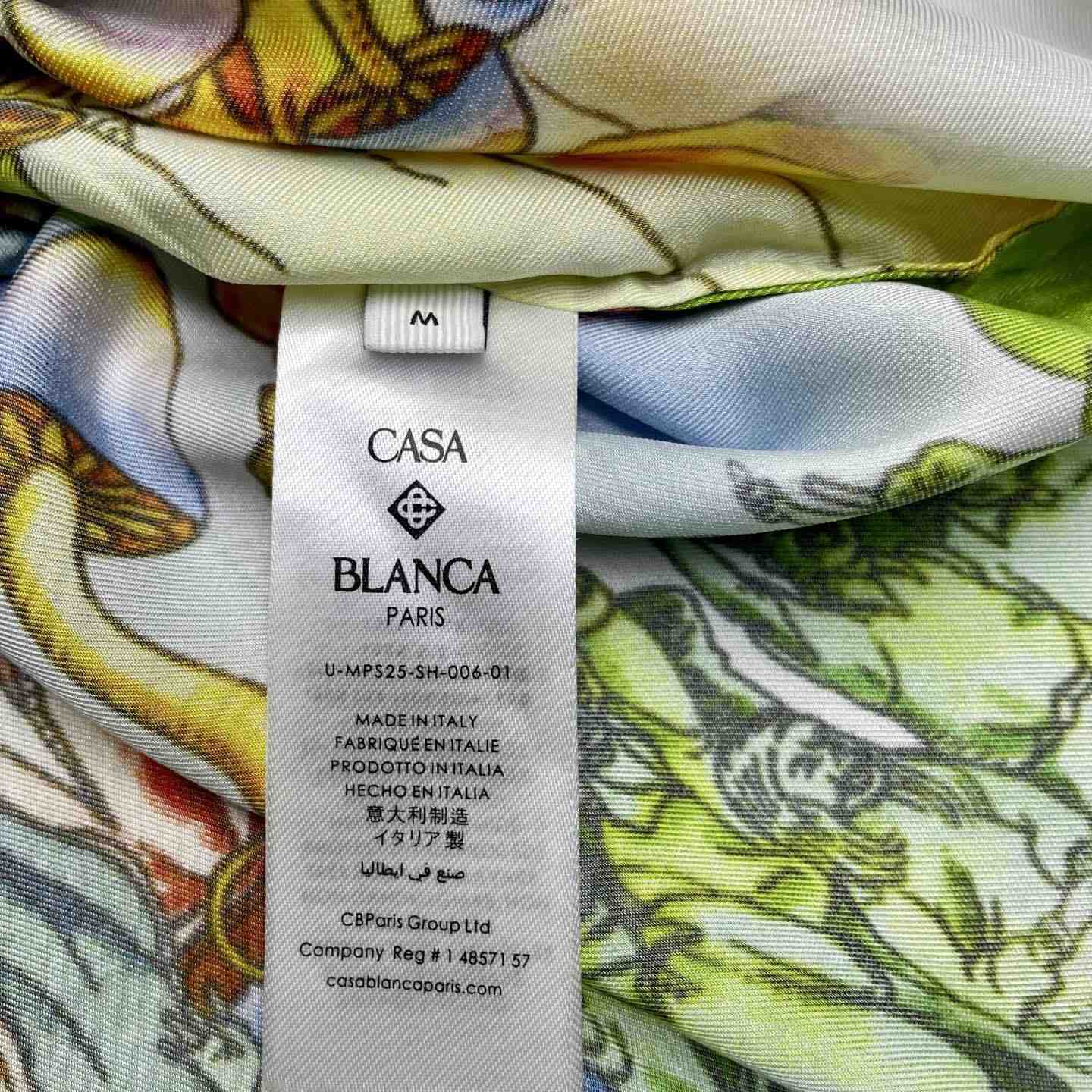 Casablanca La Musique Long Sleeve Silk Shirt   CA3550 - FashionPlug