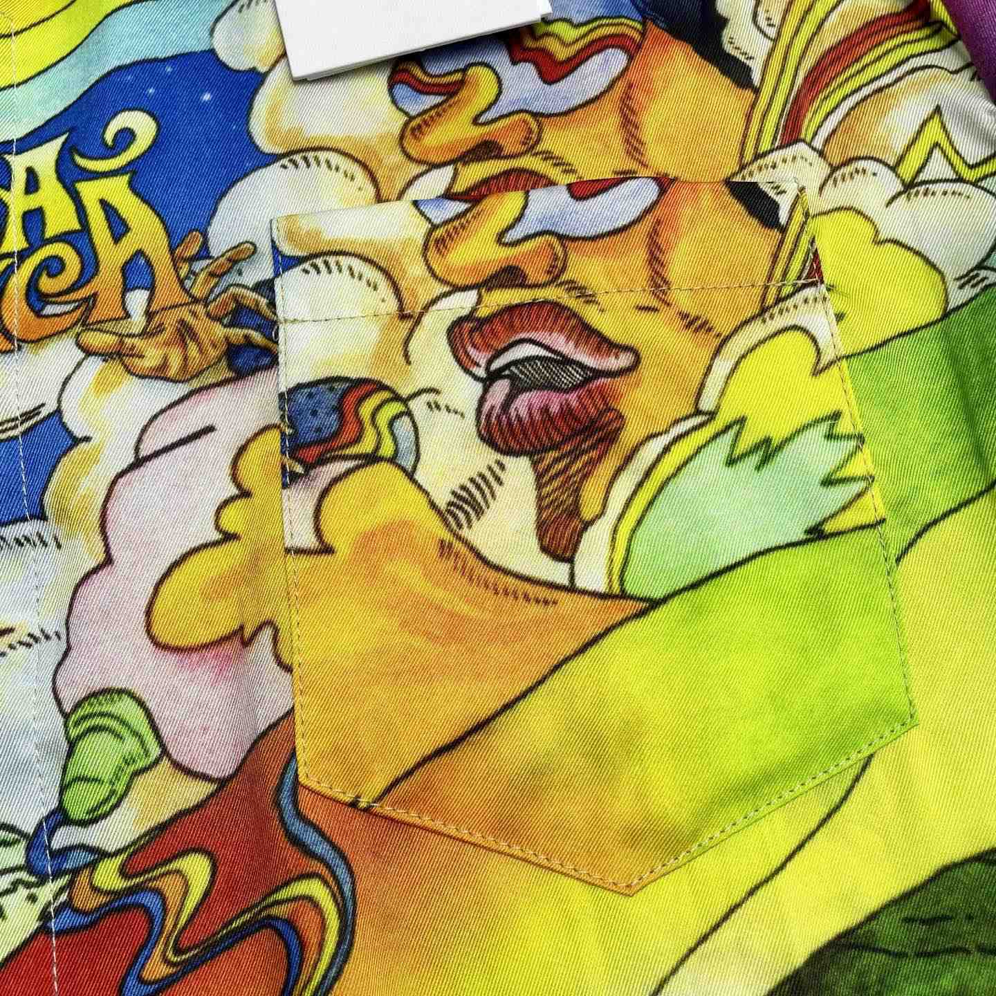 Casablanca La Musique Long Sleeve Silk Shirt   CA3550 - FashionPlug