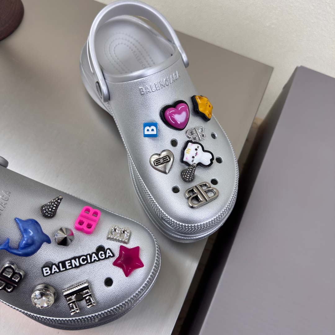 Balenciaga x Crocs Platform Clogs - FashionPlug