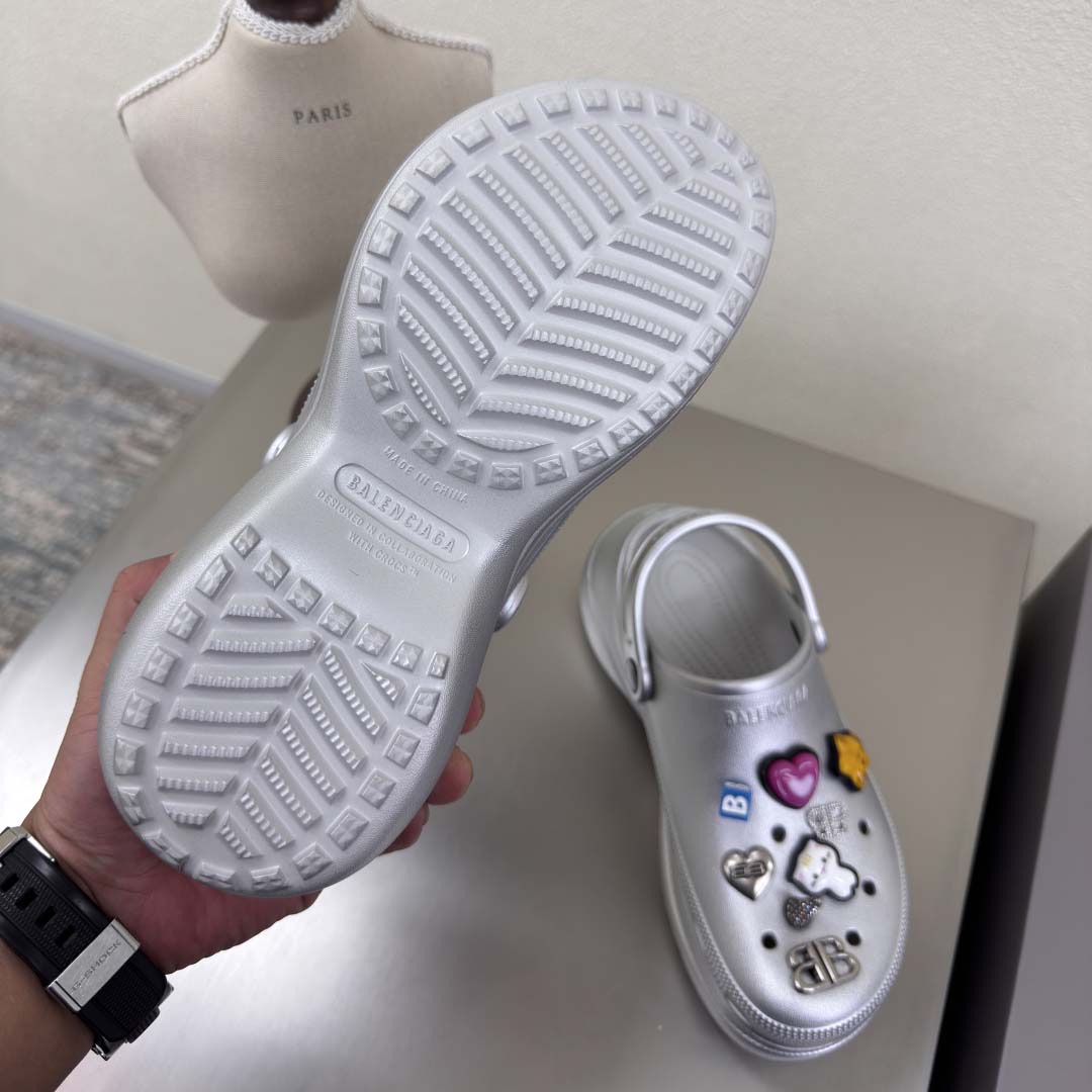 Balenciaga x Crocs Platform Clogs - FashionPlug