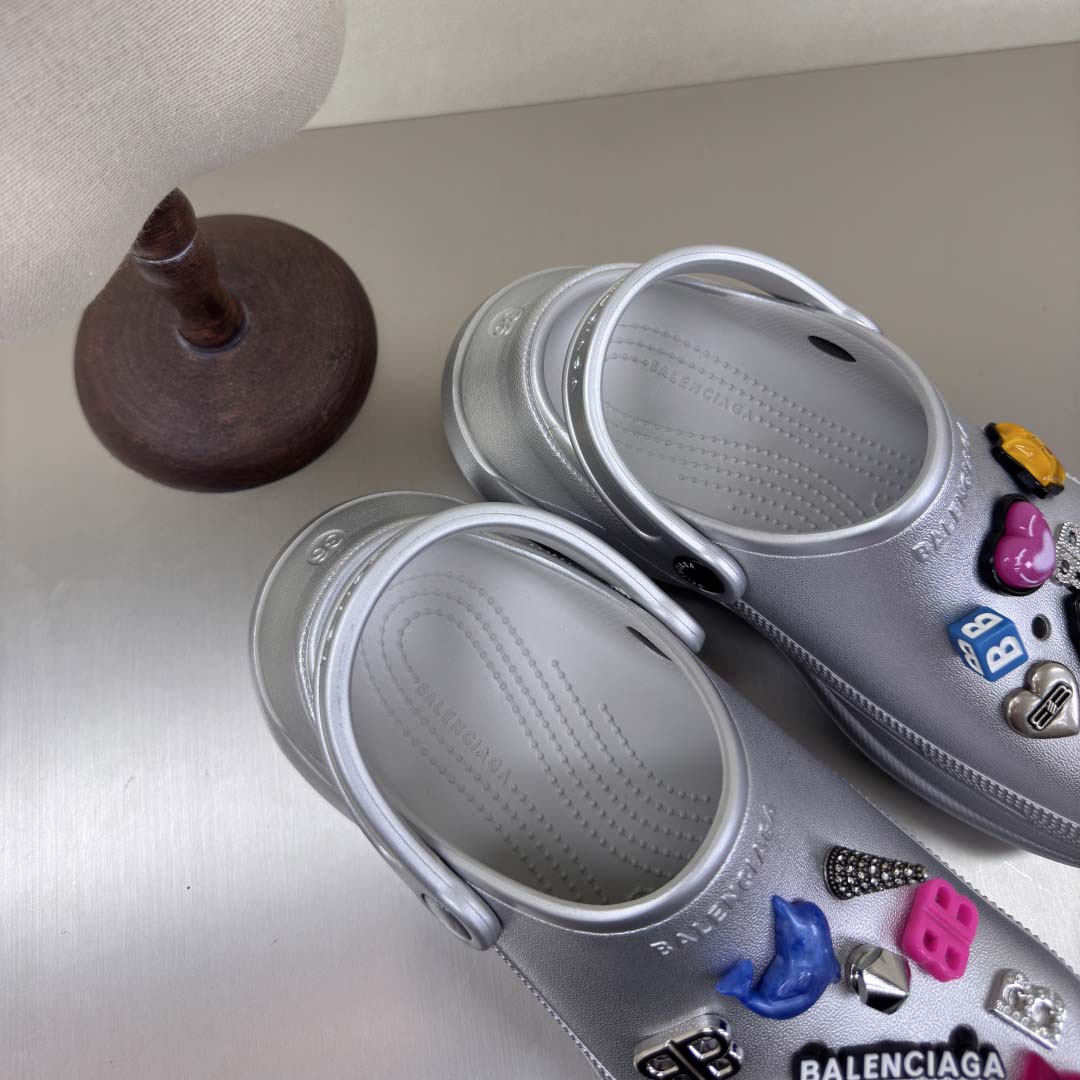 Balenciaga x Crocs Platform Clogs - FashionPlug