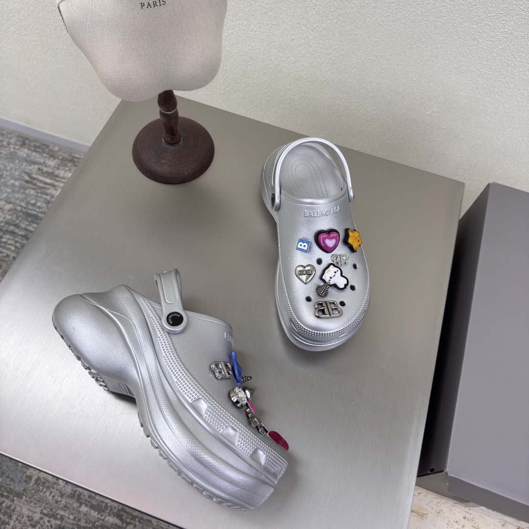 Balenciaga x Crocs Platform Clogs - FashionPlug