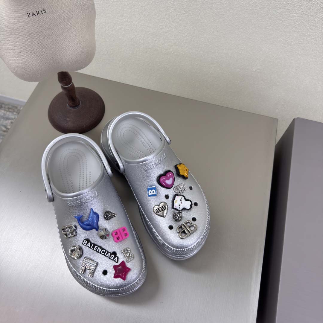 Balenciaga x Crocs Platform Clogs - FashionPlug