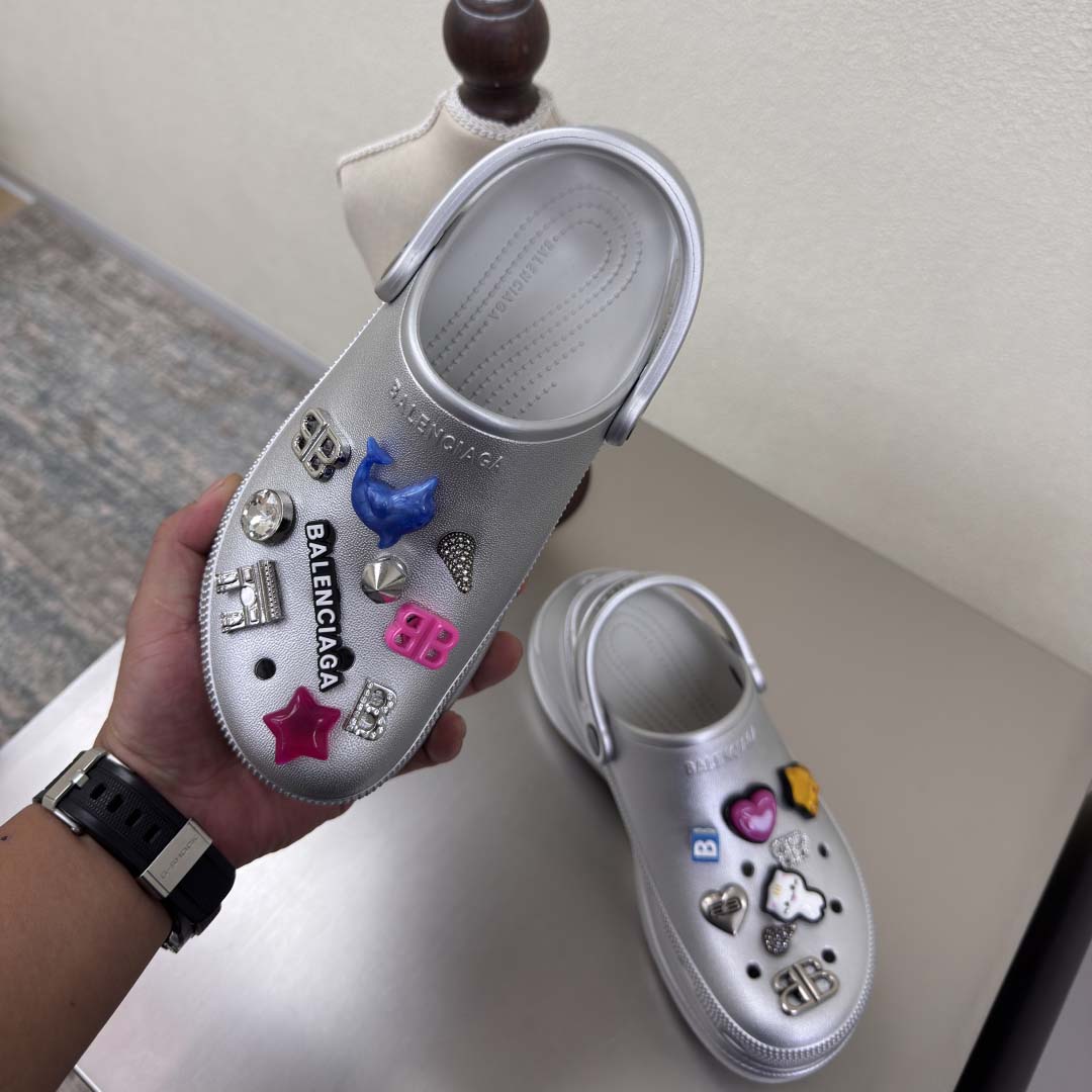 Balenciaga x Crocs Platform Clogs - FashionPlug