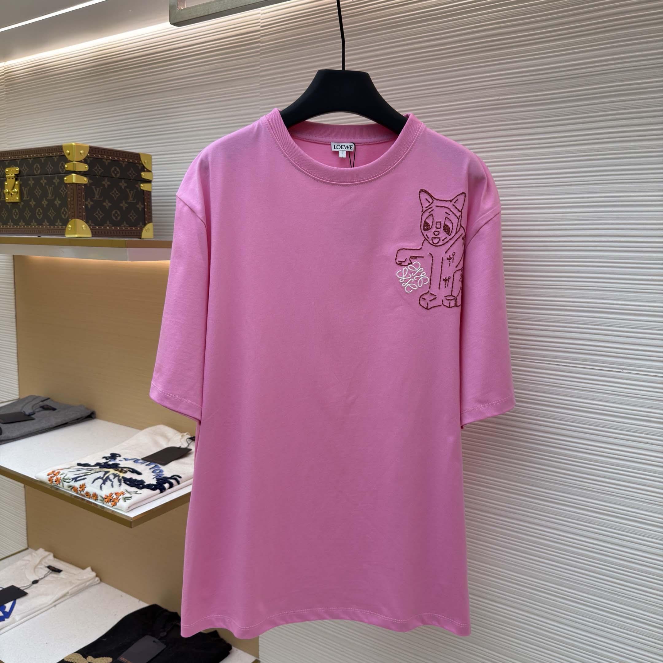 Loewe Loose fit T-shirt In Cotton - FashionPlug