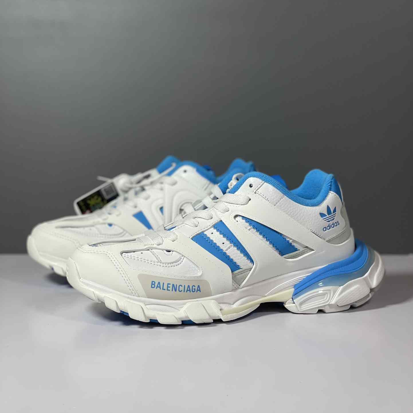 Balenciaga Track Forum x adidas White Blue - FashionPlug