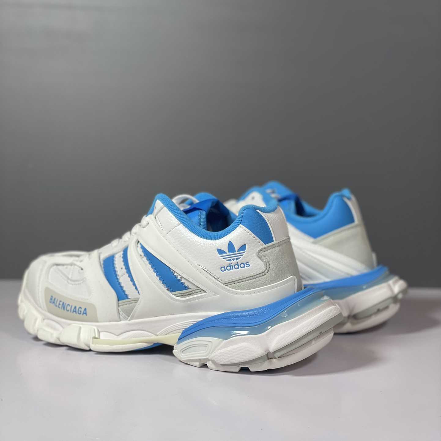 Balenciaga Track Forum x adidas White Blue - FashionPlug