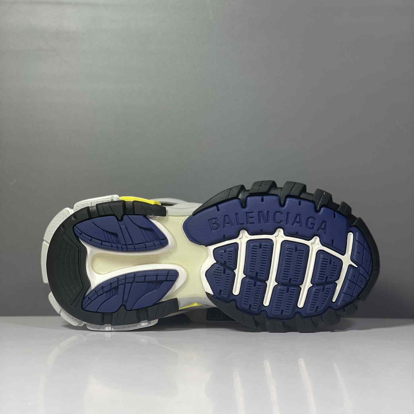 Balenciaga Track Sneaker 'White Dark Blue Yellow' - FashionPlug