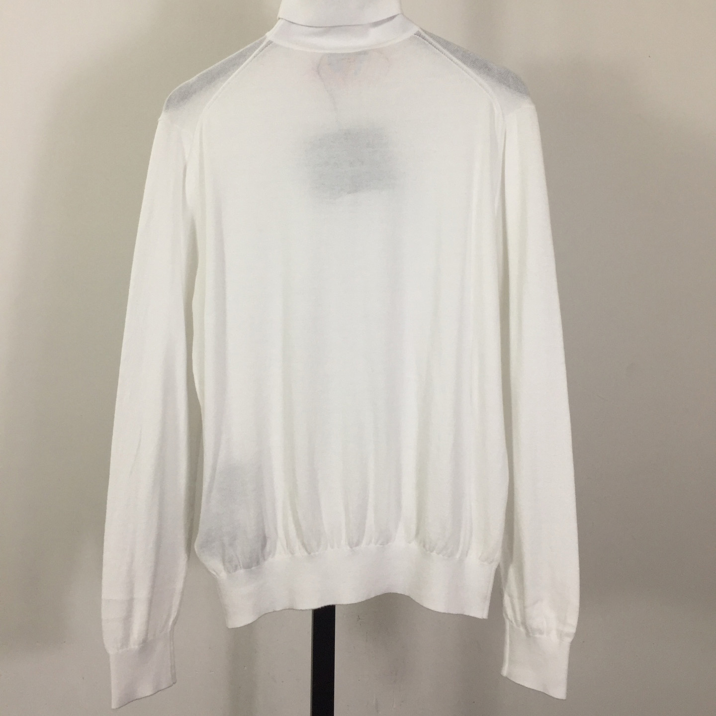 Prada White Wool Turtleneck - FashionPlug