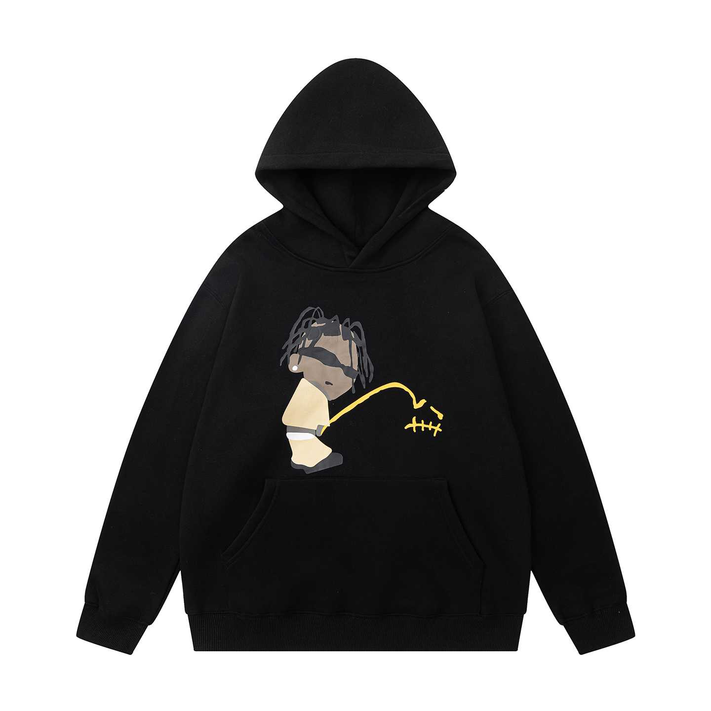 Travis Scott Cactus Jack x CPFM Rodeo Track 8 Hoodie In Black - FashionPlug
