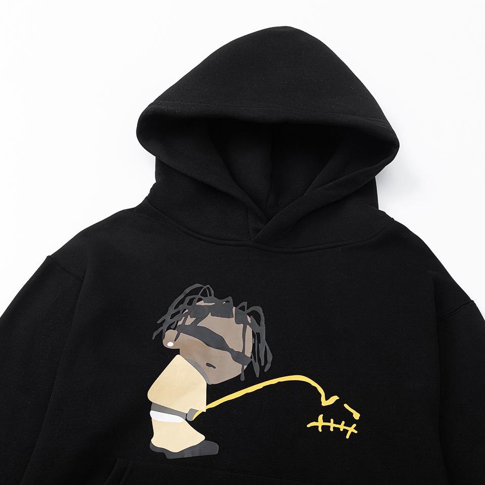 Travis Scott Cactus Jack x CPFM Rodeo Track 8 Hoodie In Black - FashionPlug