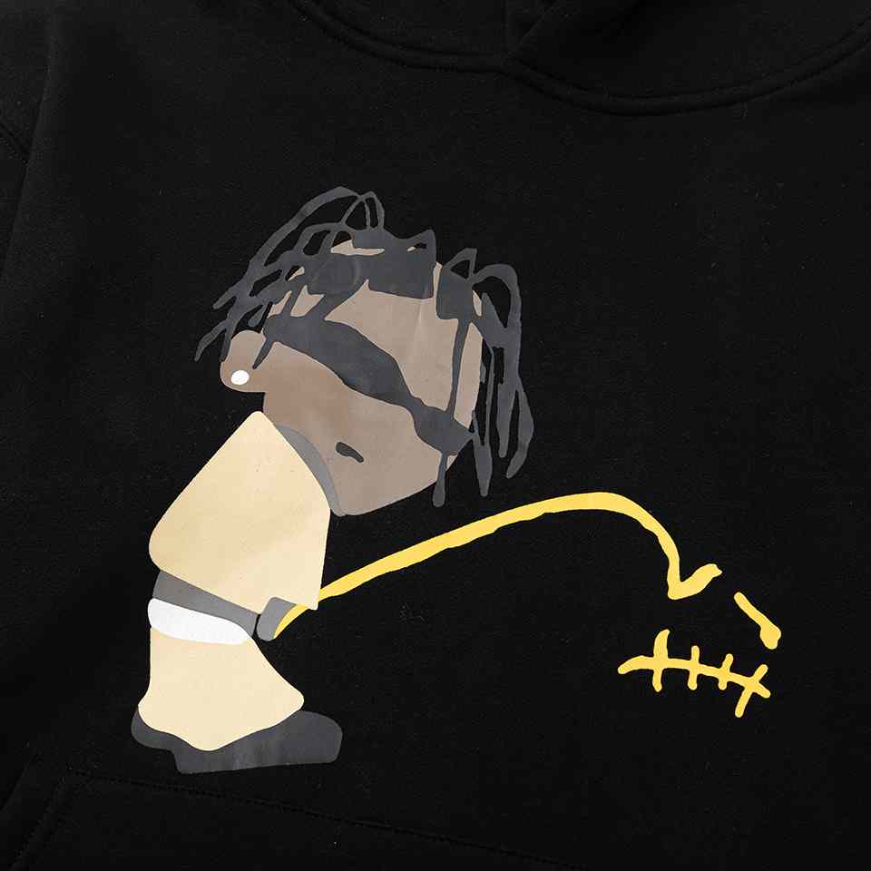 Travis Scott Cactus Jack x CPFM Rodeo Track 8 Hoodie In Black - FashionPlug