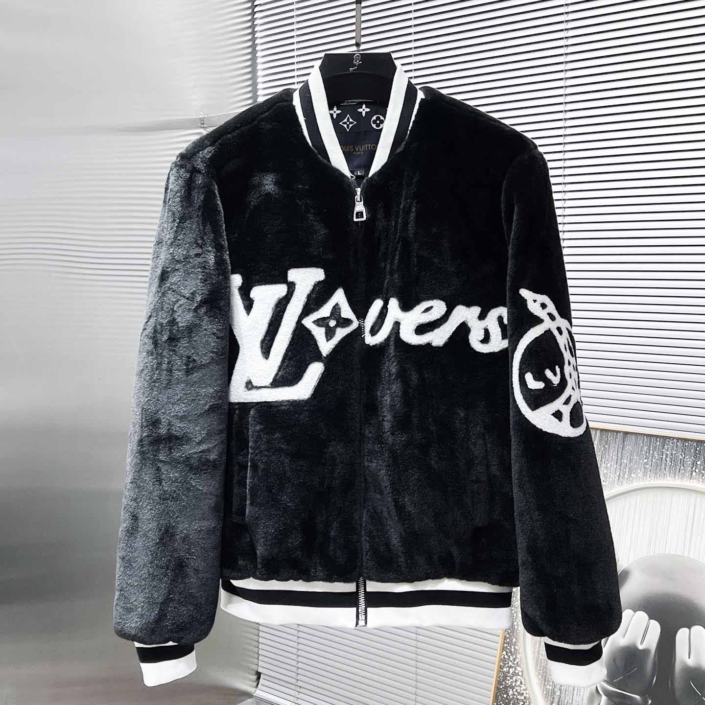 Louis Vuitton Mink Bomber  - FashionPlug